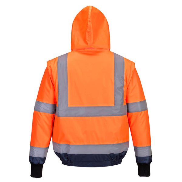 Hi-Vis Essential 2-in-1 Bomber Jacket with tape