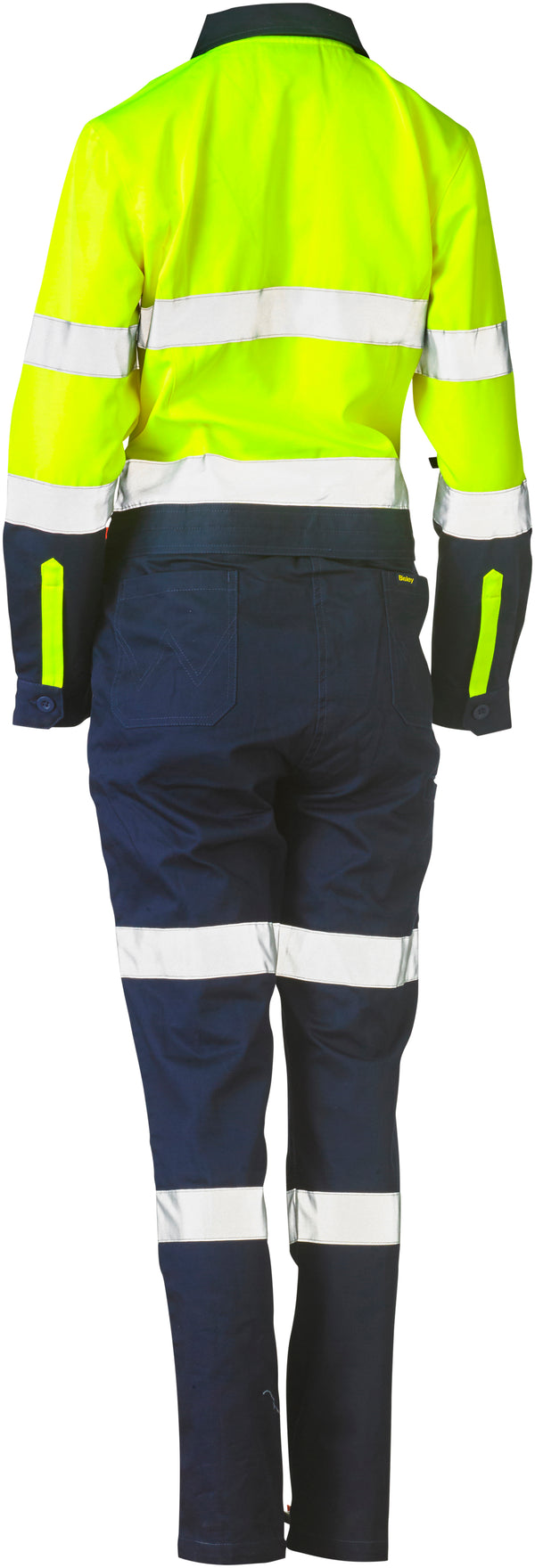 Womens Taped Hi-Vis Cotton Drill Coverall