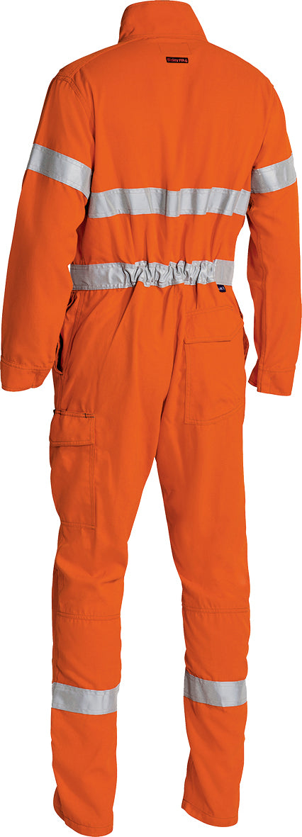 Tencate Tecasafe Plus 580 Taped Hi-Vis Rail Lightweight FR Non Vented Engineered Coverall (Stout)