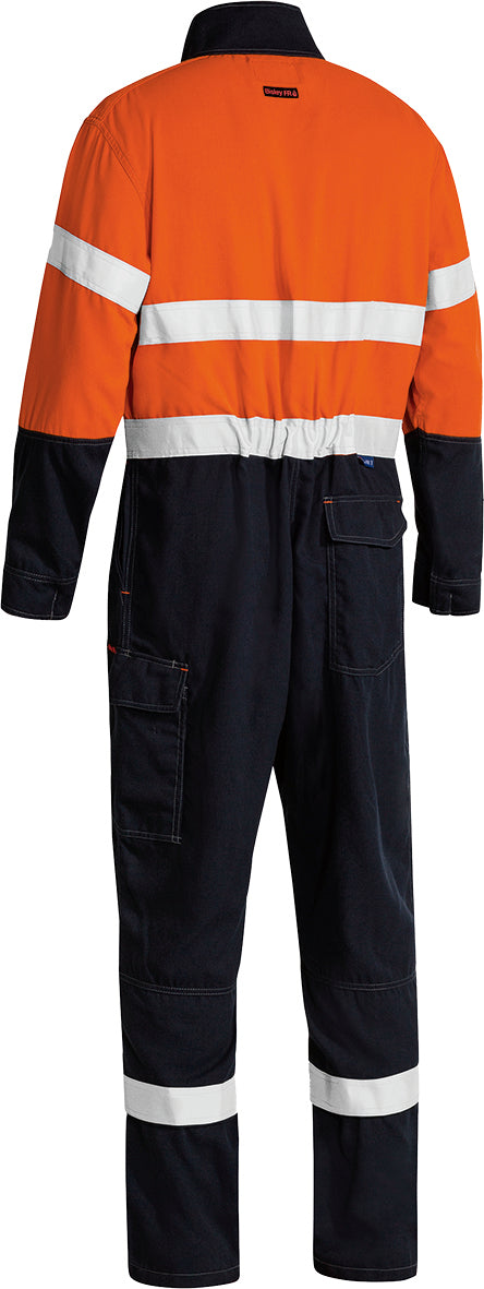 Tencate Tecasafe Plus 580 Taped Hi Vis Lightweight FR Non Vented Engineered Coverall (Stout)