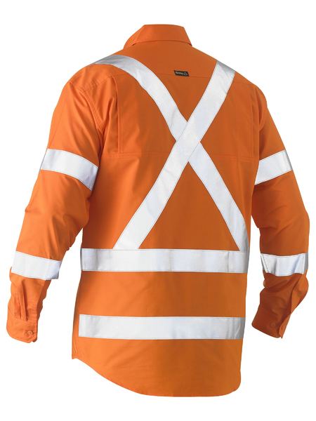 Bisley Recycle X Taped Hi-Vis Drill Shirt