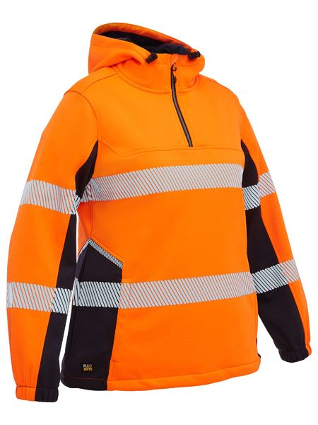 Womens FLX & MOVE Hi-Vis Taped Liquid Repellent Fleece Hoodie