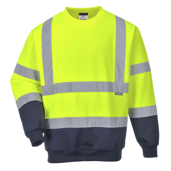 Two Tone Hi-Vis Portwest Sweatshirt