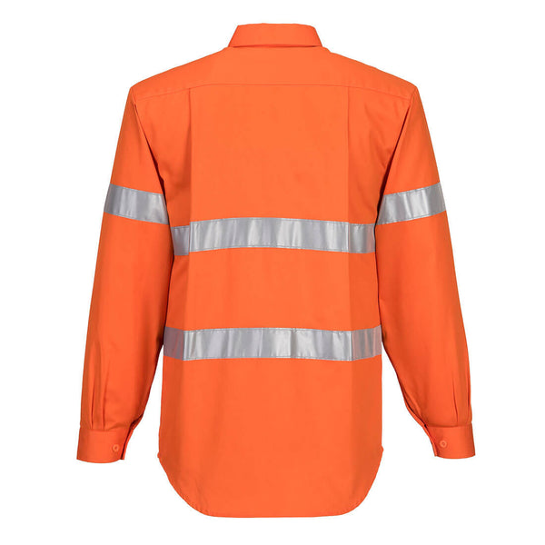 Hi-Vis Regular Weight Long Sleeve Shirt with Tape