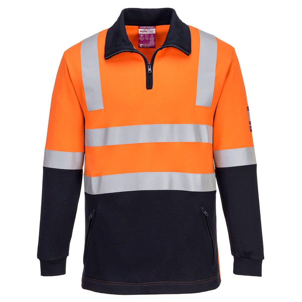 Flame Resistant Hi-Vis Brushed Fleece