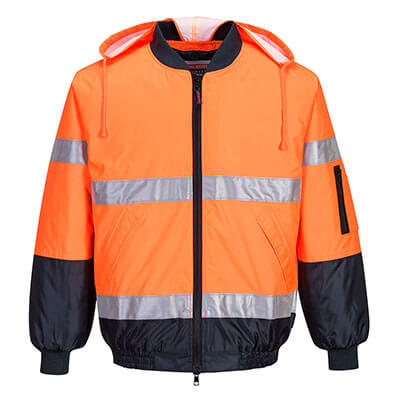 Hi-Vis Bomber Jacket with Tape