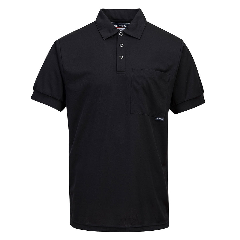 Short Sleeve Solid Colour Micro Mesh Polo