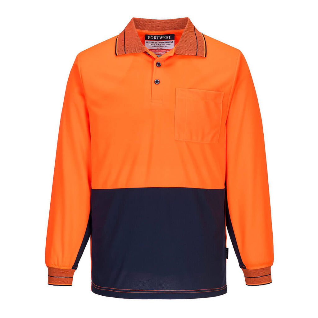 Long Sleeve Micro Mesh Polo