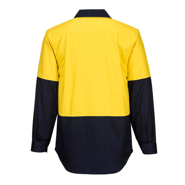 Hi-Vis Two Tone Regular Weight Long Sleeve Shirt