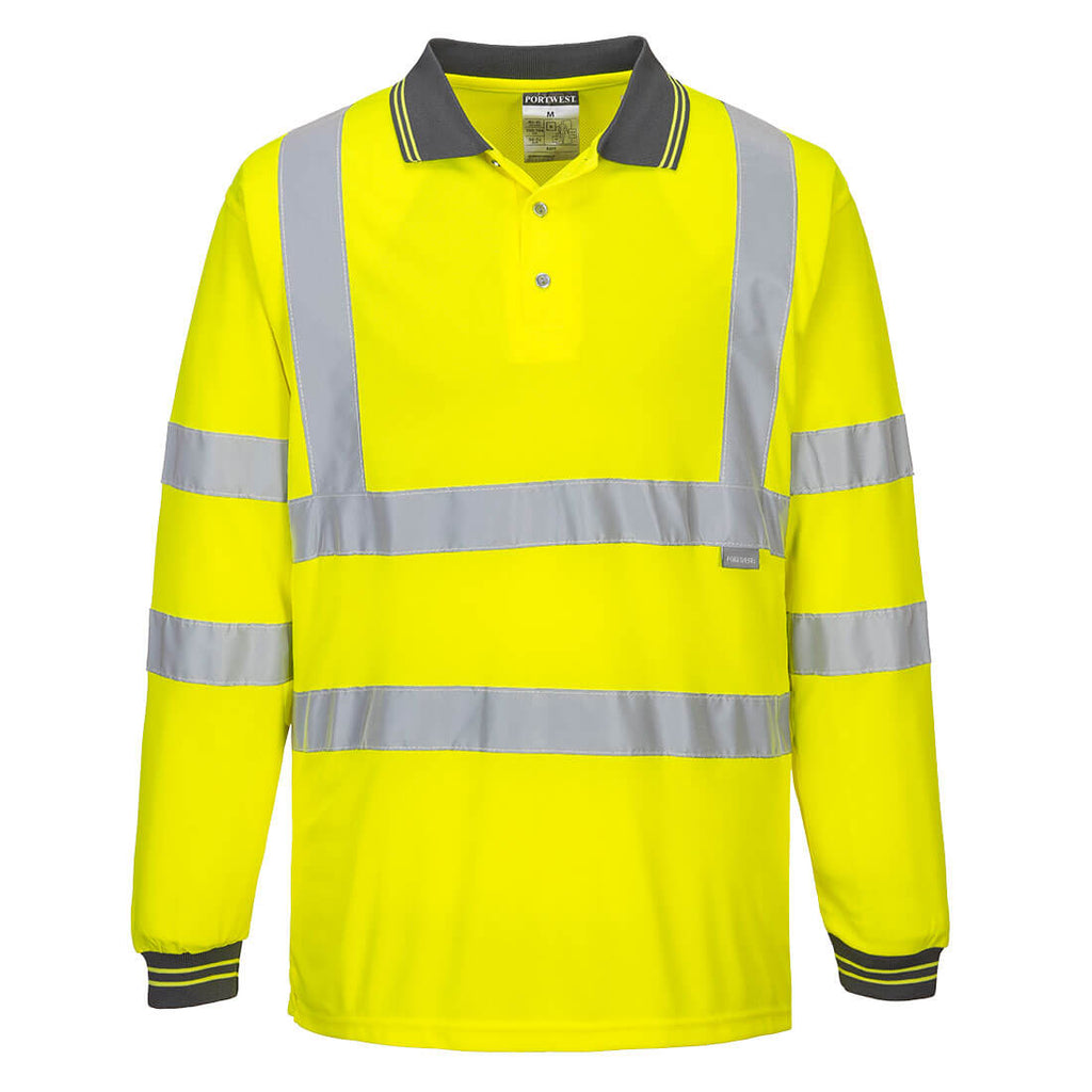 Hi-Vis Long Sleeved Polo