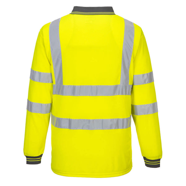 Hi-Vis Long Sleeved Polo