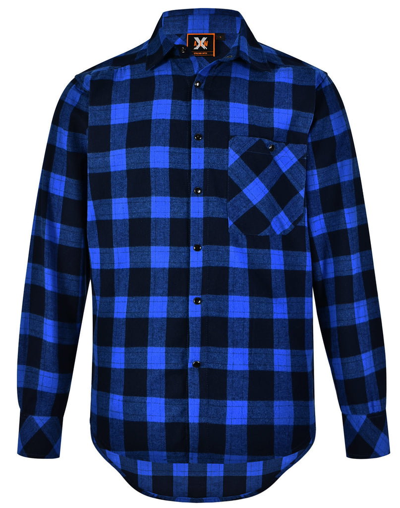 Unisex Classic Flannel Plaid Long Sleeve Shirt