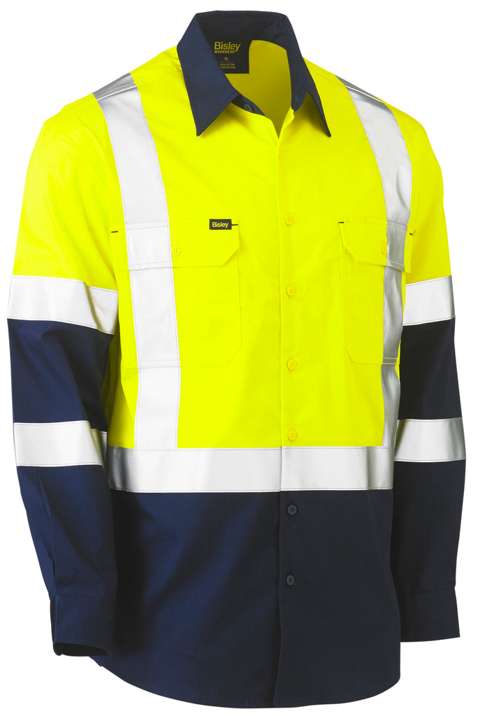 X Taped Biomotion Two Tone Hi-Vis Lightweight Drill Shirt