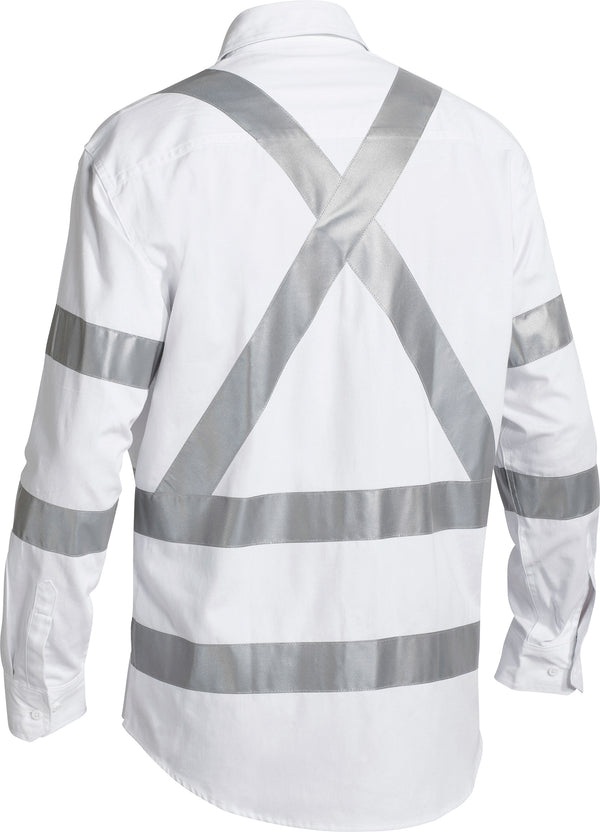 Taped Night Cotton Drill Long Sleeve Shirt