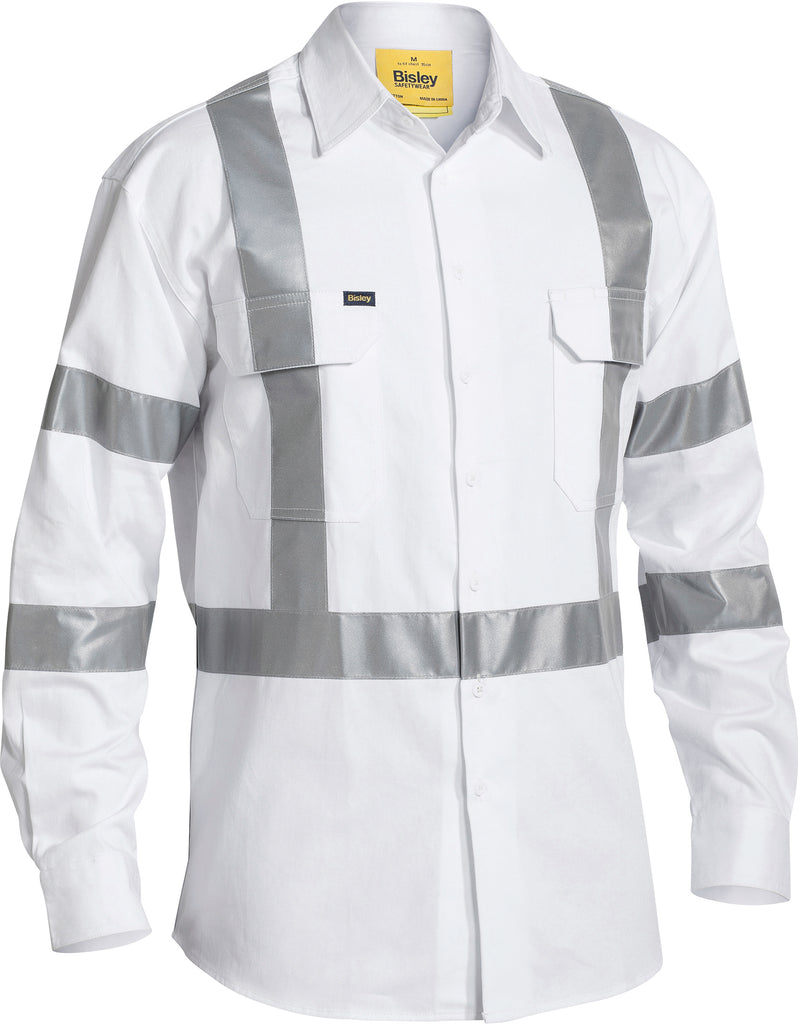Taped Bisley Night Cotton Drill Long Sleeve Shirt