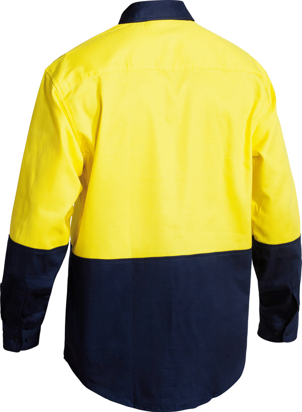 Hi-Vis Long Sleeve Drill Shirt