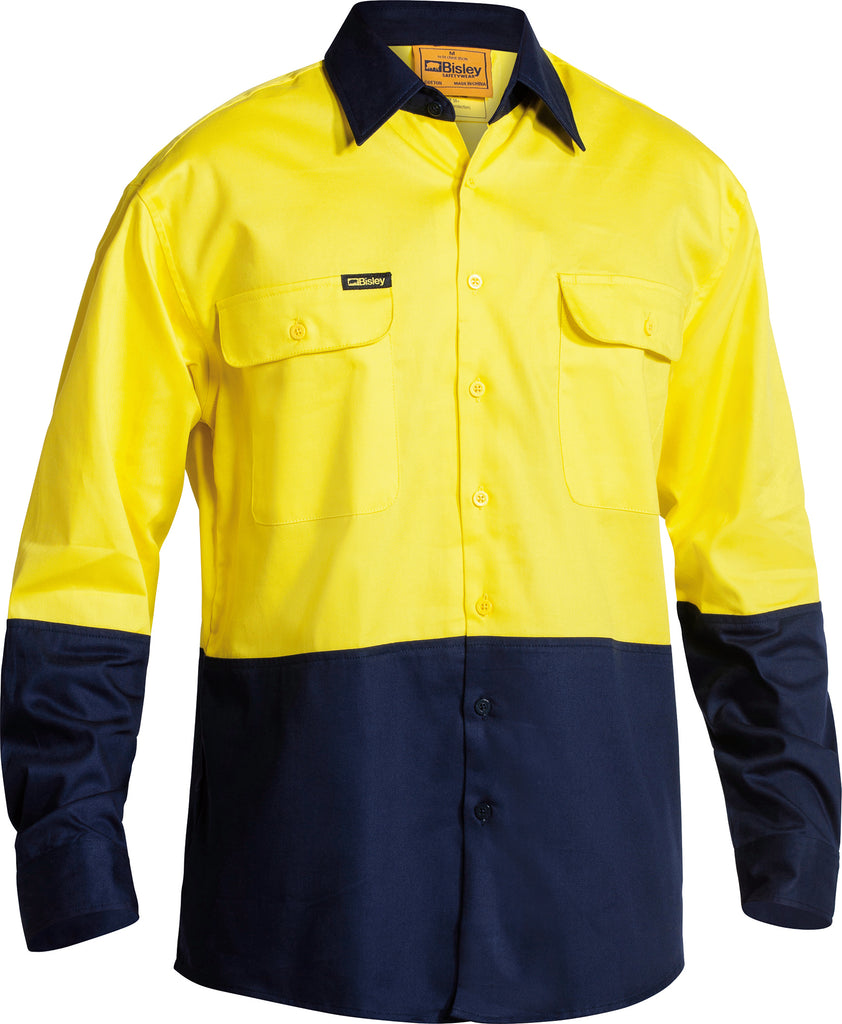 Hi-Vis Long Sleeve Drill Shirt