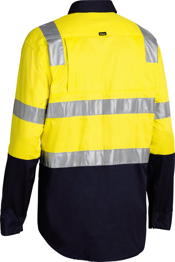 Taped Hi-Vis Cool Lightweight Long Sleeve Shirt With Shoulder Tape