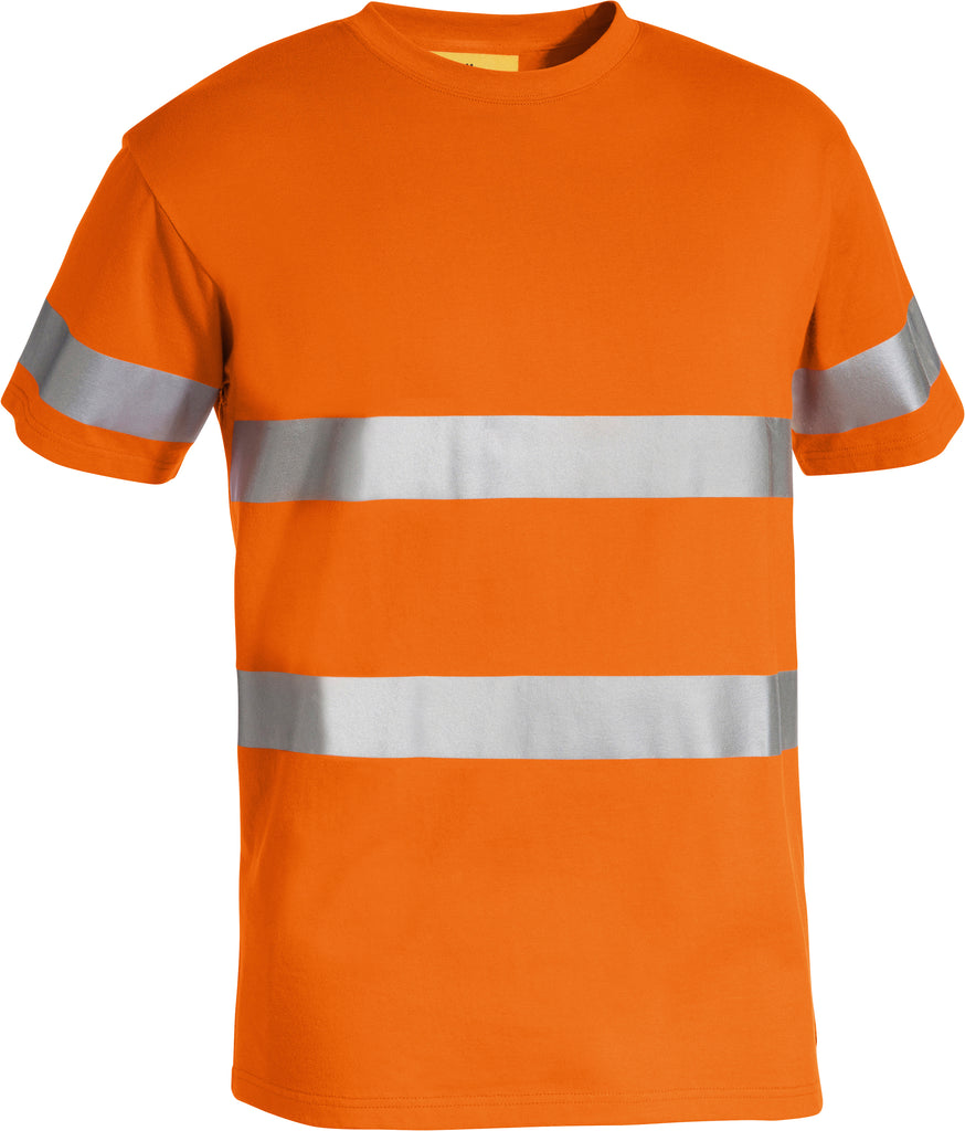 Taped Bisley Hi-Vis Cotton T-Shirt Short Sleeve