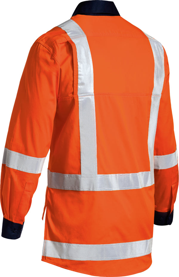 Taped Hi-Vis TTMC Cool Lightweight Long Sleeve Drill Shirt