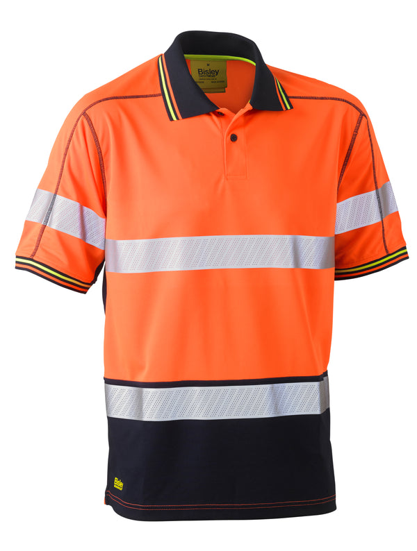 Taped Hi-Vis Bisley Polyester Mesh Polo