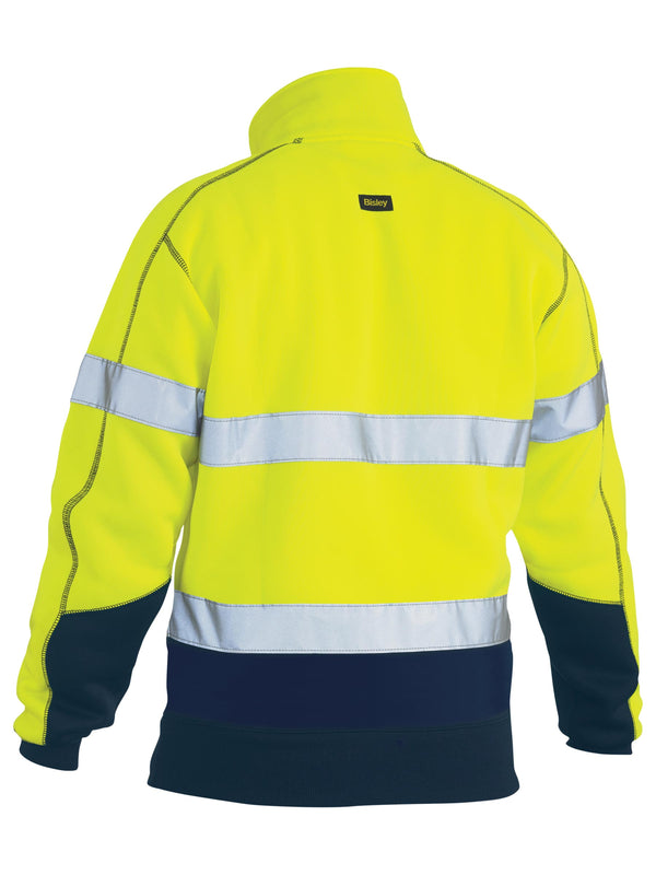 Taped Bisley Hi-Vis 1/4 Zip Fleece Pullover