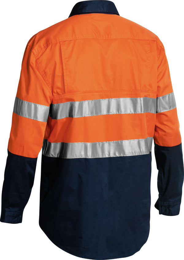 Taped Hi-Vis Closed Front Cool Lightweight Shirt