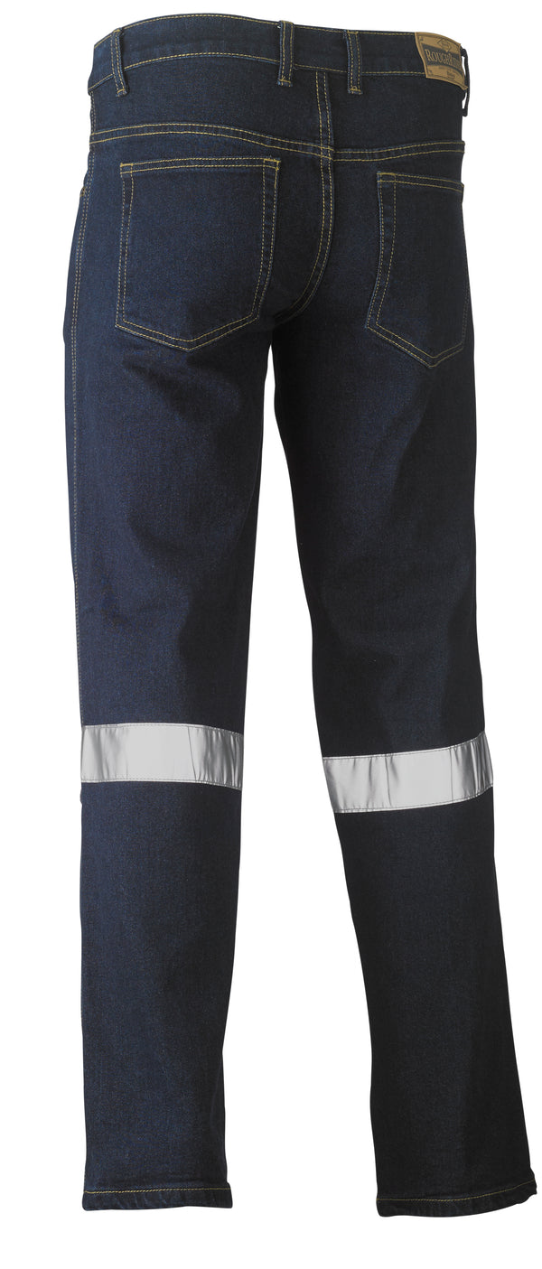 Taped Rough Rider Stretch Denim Jean (Long)