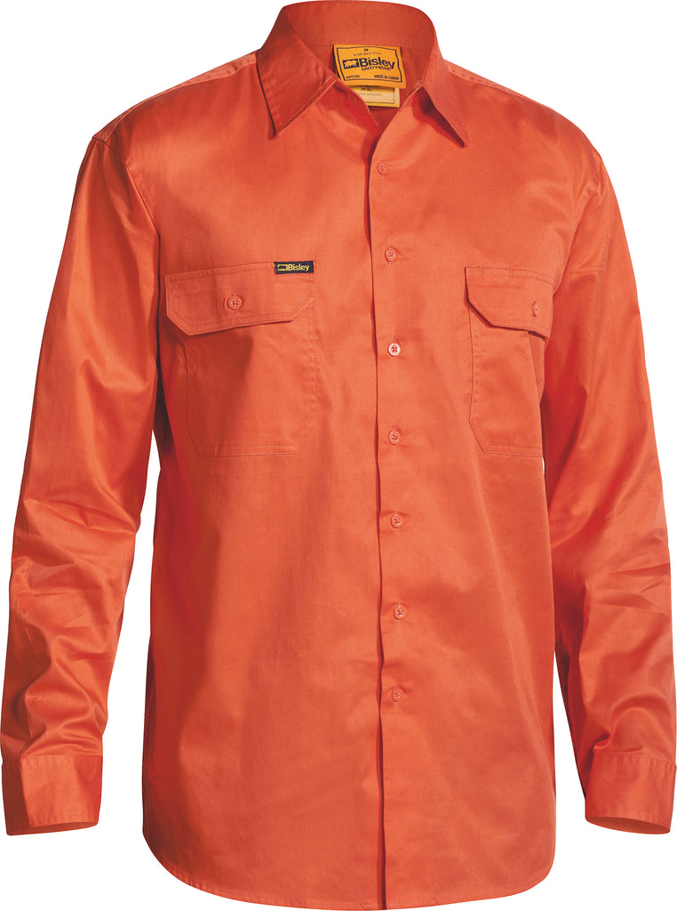 Hi-Vis Rail Cool Lightweight Drill Long Sleeve Shirt