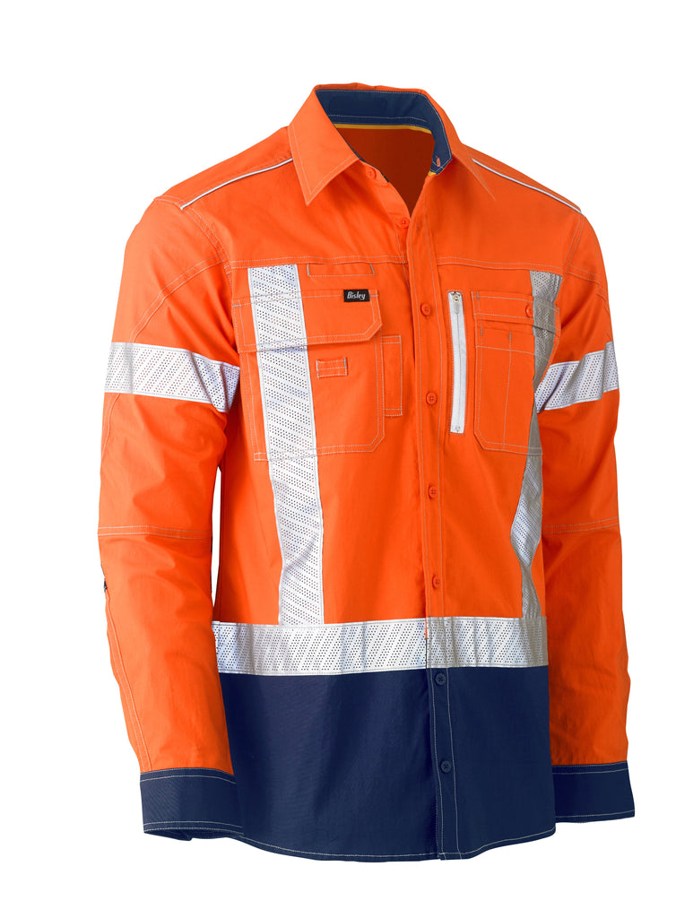 FLX & MOVE X Taped Hi-Vis Long Sleeve Utility Shirt