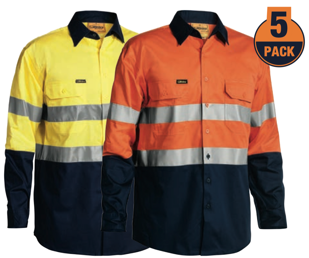Taped Hi-Vis Cool Lightweight Shirt (5X Embroidery Pack)