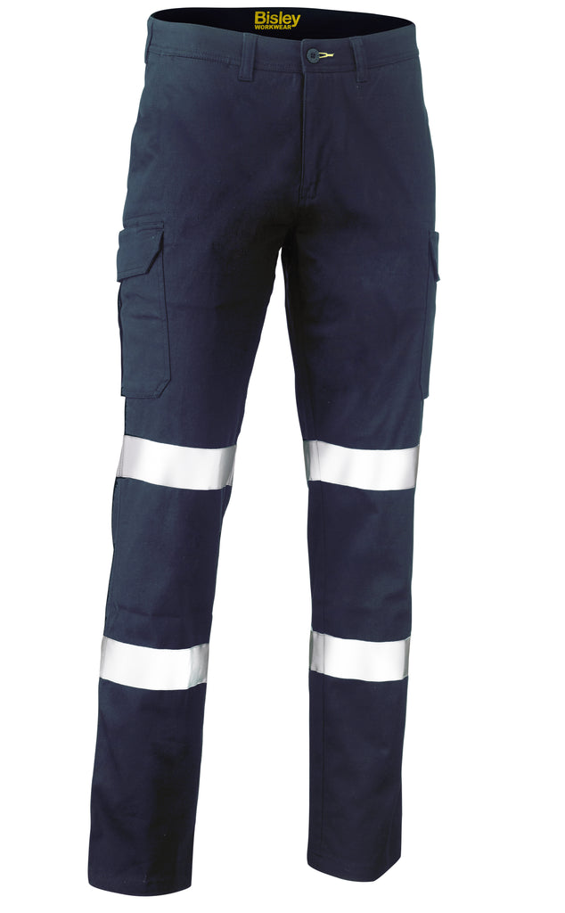 Taped Stretch Cotton Drill Cargo Pants (Long)