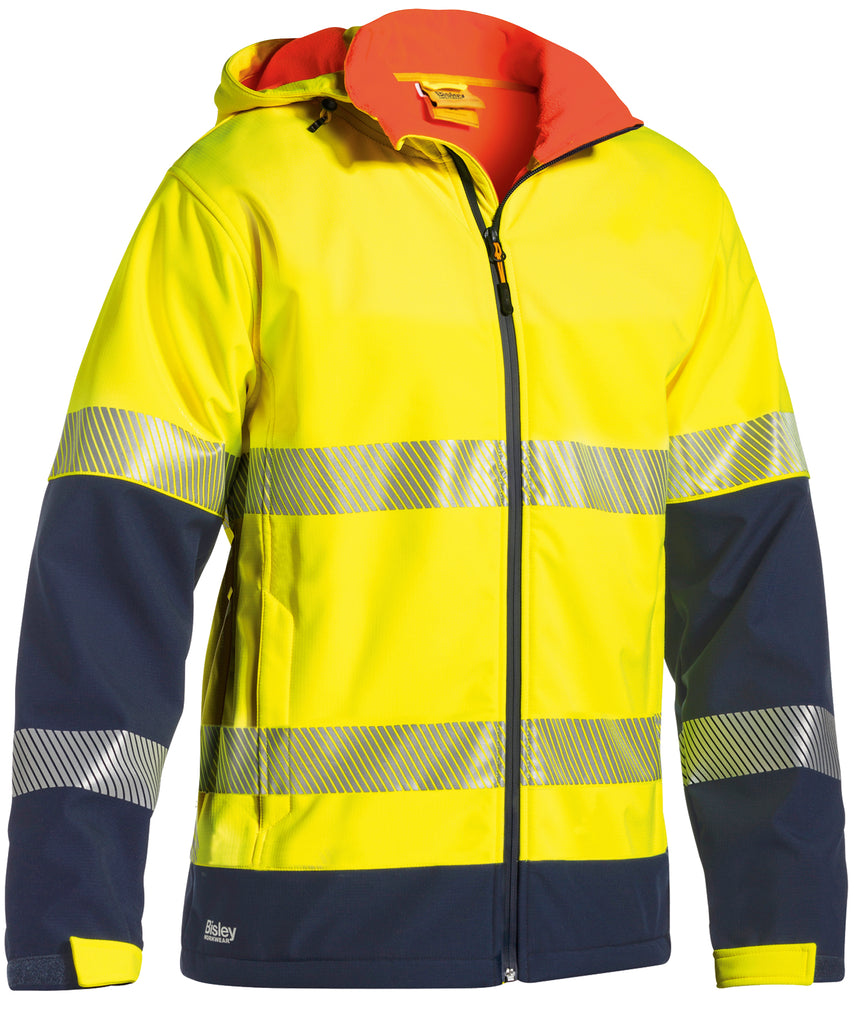 Taped Hi-Vis Bisley Ripstop Bonded Fleece Jacket