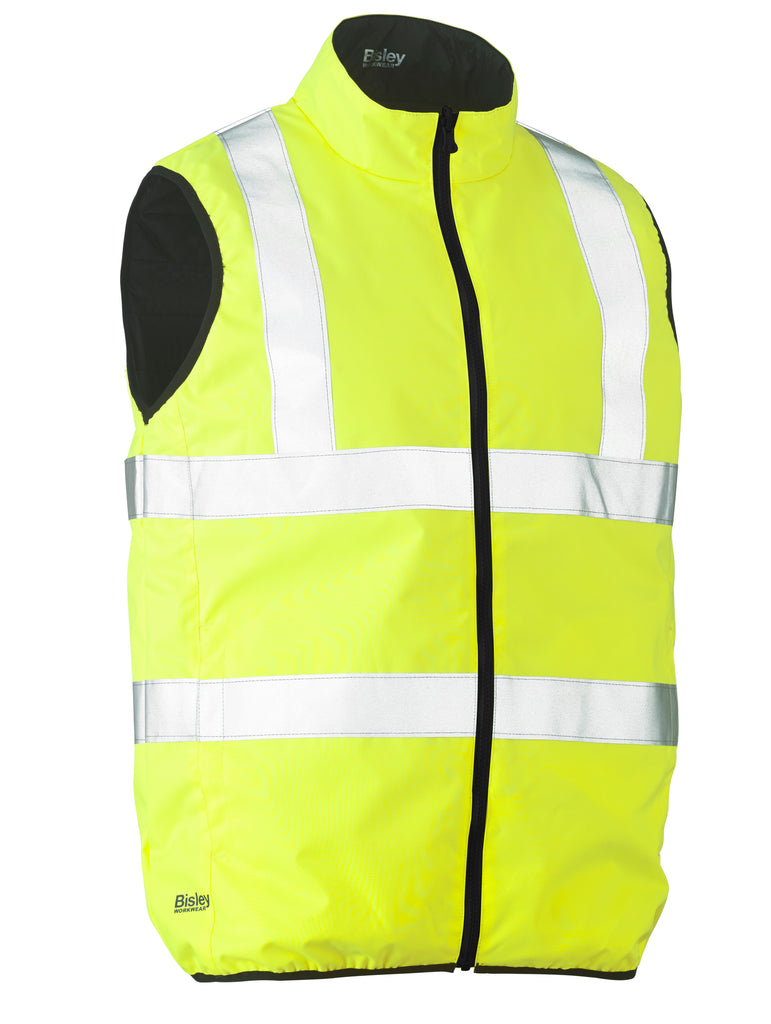 Taped Hi-Vis Bisley Reversible Puffer Vest