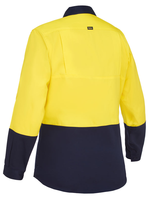 Womens Cool Lightweight Hi-Vis Long Sleeve Shirt