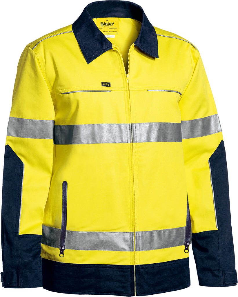 Taped Hi-Vis Drill Jacket With Liquid Repellent Finish