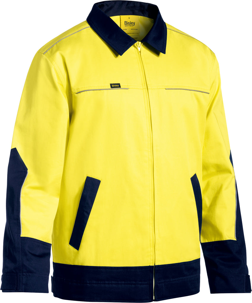 Hi-Vis Drill Jacket With Liquid Repellent Finish