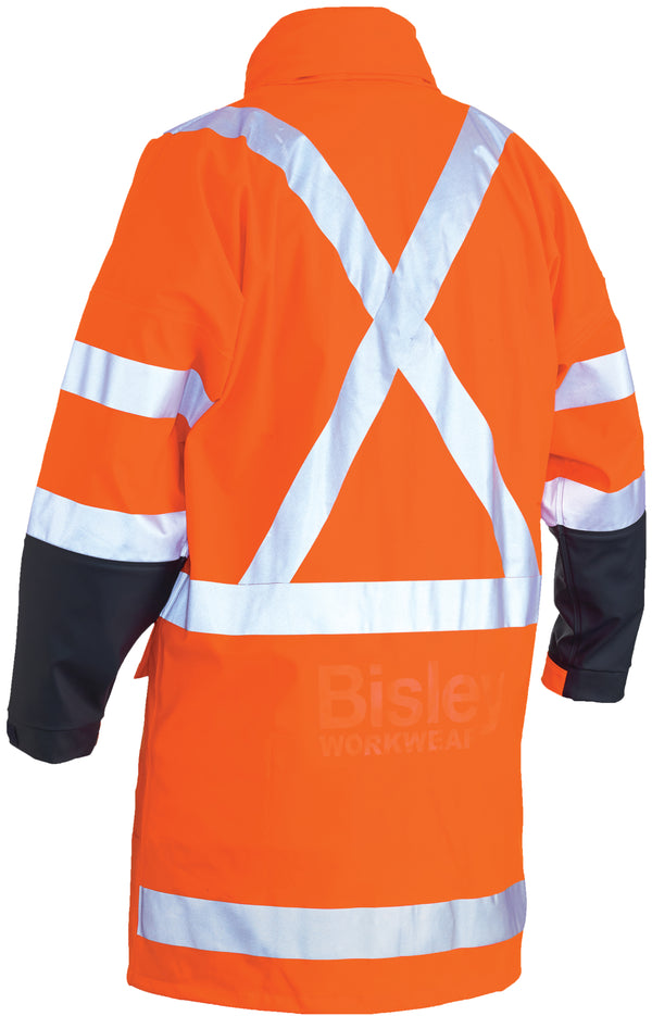 X Taped Hi-Vis TTMC Stretch Pu Rain Coat