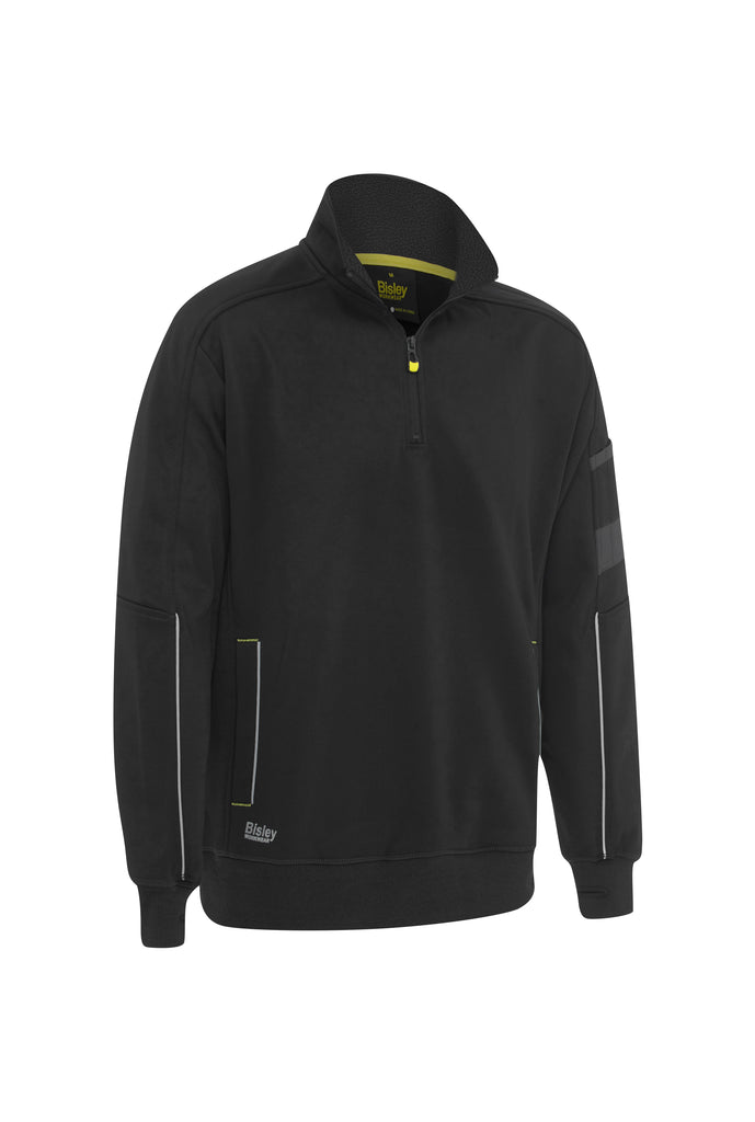 Work Fleece 1/4 Zip Pullover With Sherpa Lining