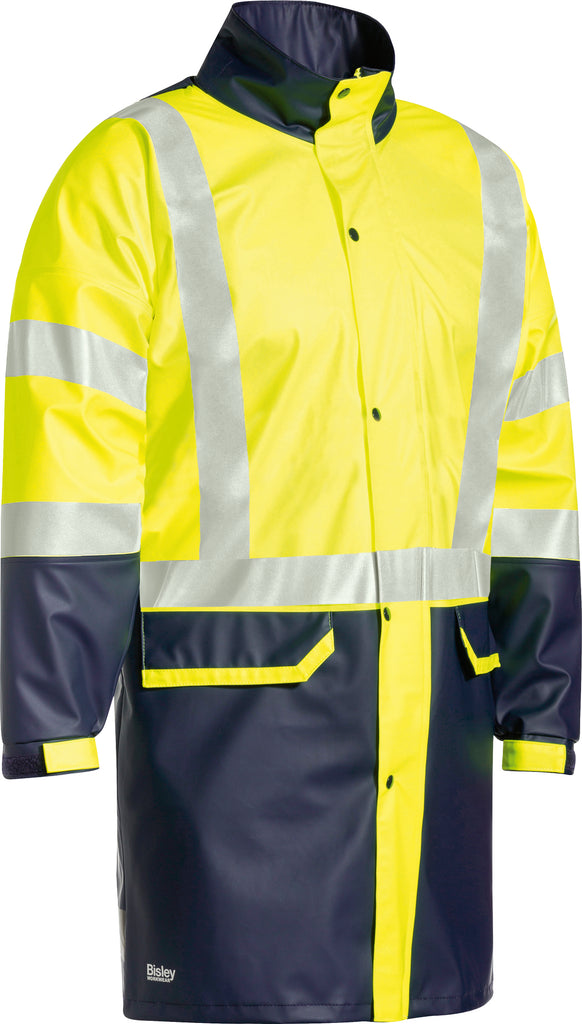Taped Bisley Hi-Vis Stretch Pu Rain Coat