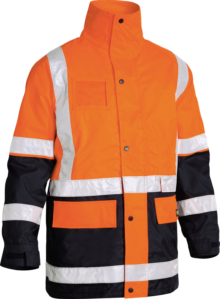 Bisley Hi-Vis Taped 5 In 1 Rain Jacket