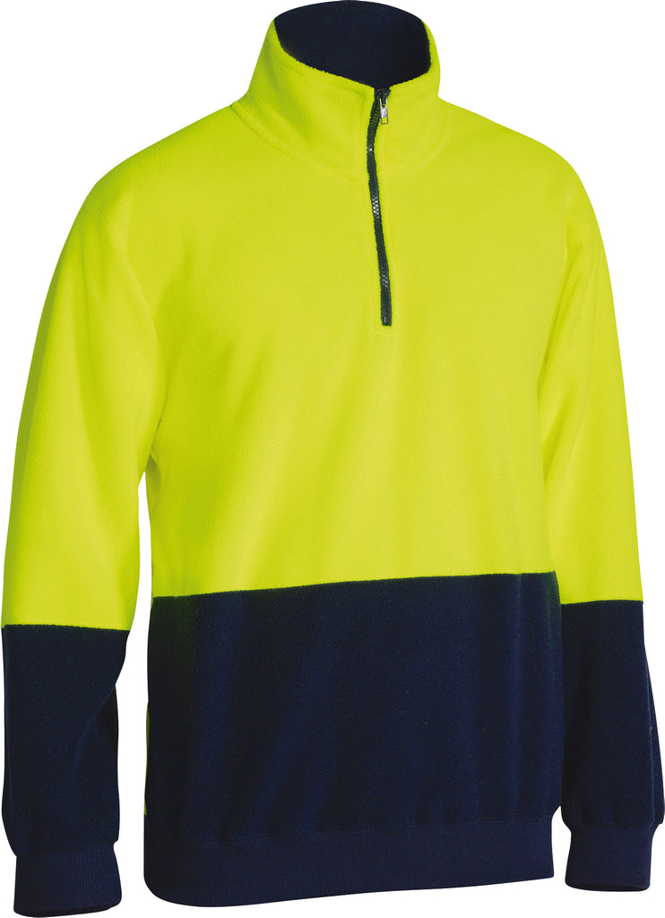 Hi-Vis Polar Fleece Zip Pullover