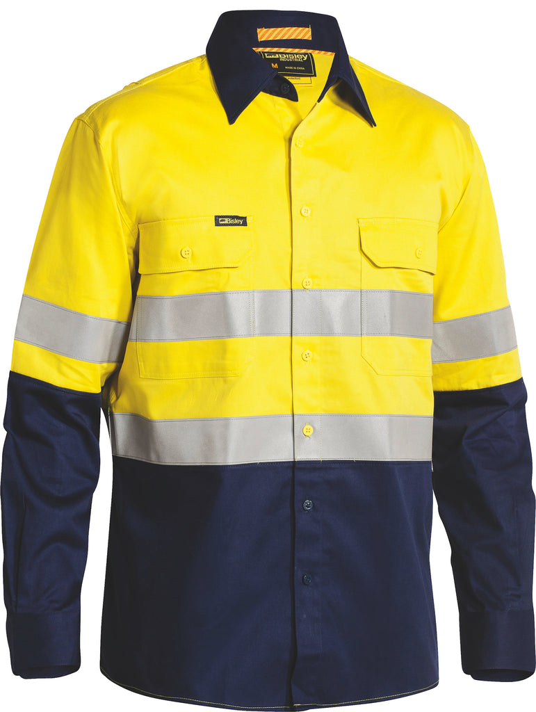 Taped Hi-Vis Industrial Cool Vented Long Sleeve Shirt