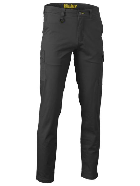 Stretch Cotton Drill Cargo Pants (Long)