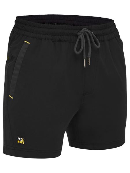 FLX & MOVE 4-Way Stretch Elastic Waist Shorts