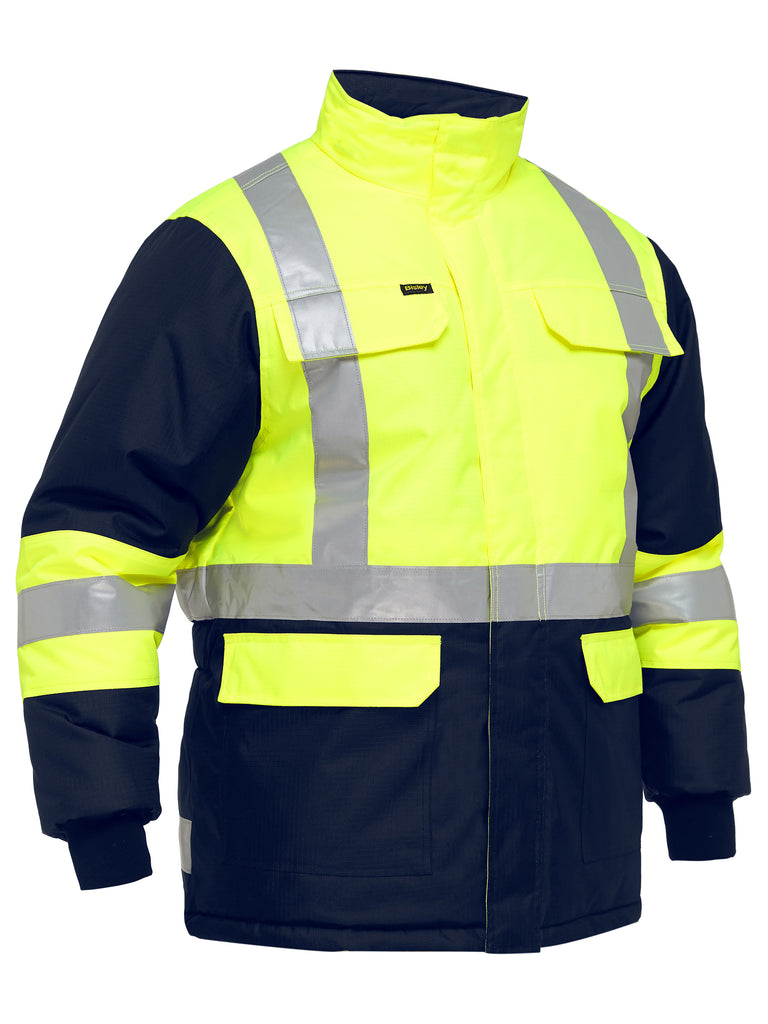 X Taped Two Tone Hi-Vis Freezer Jacket