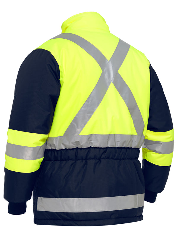 X Taped Two Tone Hi-Vis Freezer Jacket