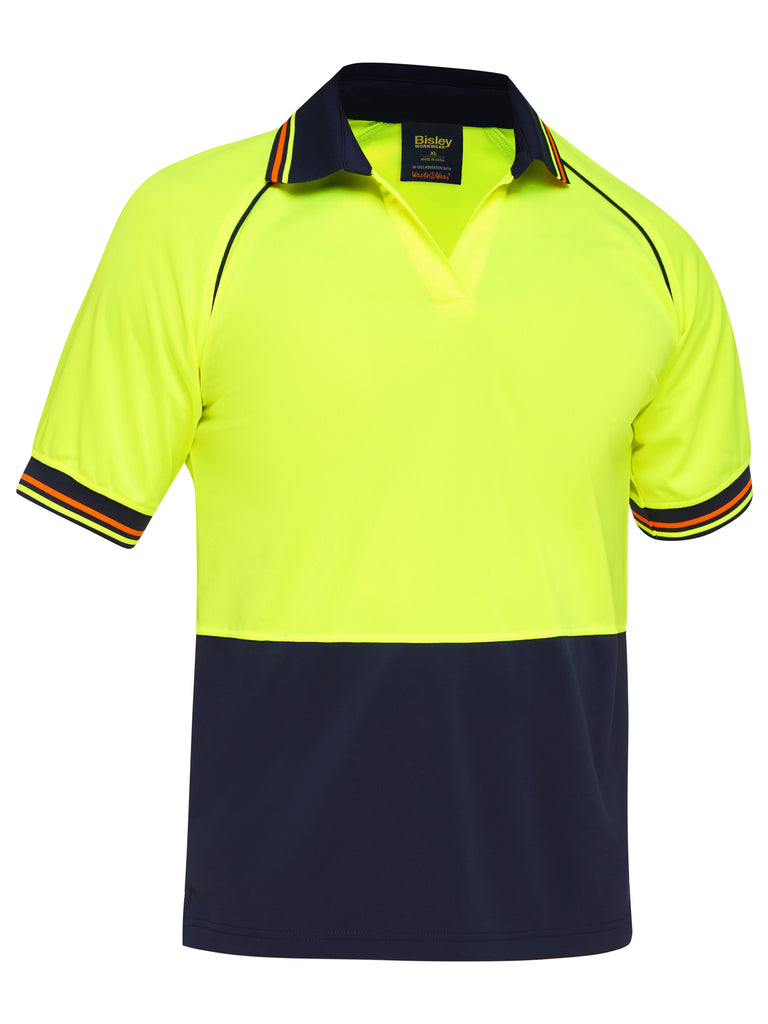 Two Tone Bisley Hi-Vis Short Sleeve Polo