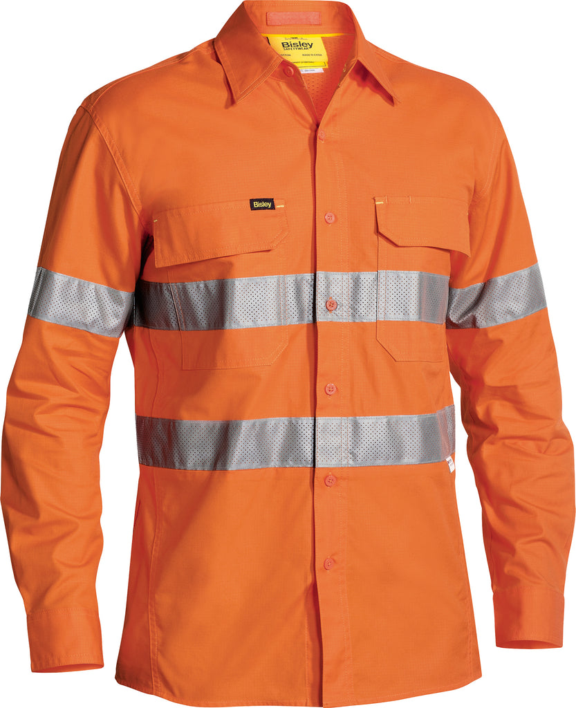 X Airflow Taped Hi-Vis Rail Ripstop Long Sleeve Shirt