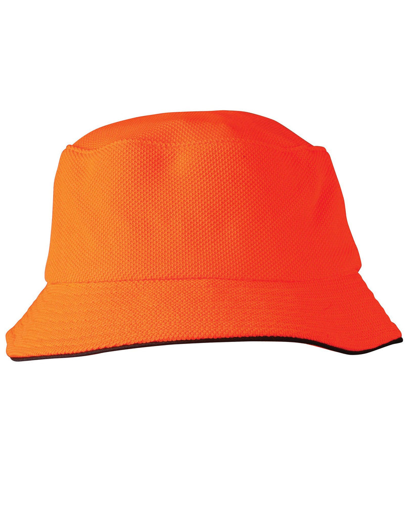 Pique Mesh with Sandwich Bucket Hat